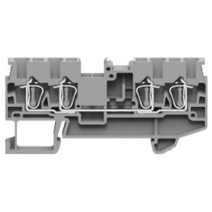 DIN rail-mounted terminal block