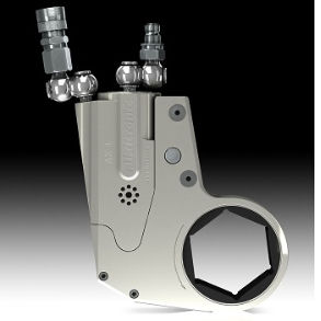 nut torque wrench / hydraulic / pistol / for heavy-duty applications