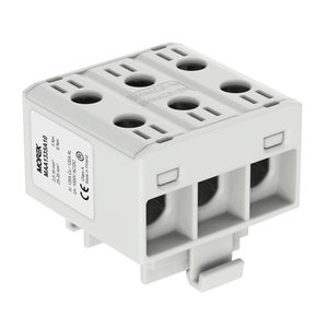 DIN rail-mounted terminal block