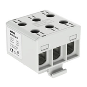 DIN rail-mounted terminal block