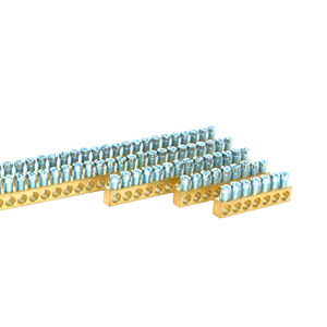 DIN rail-mounted terminal block