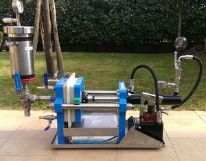 side-beam filter press / automatic / for laboratories