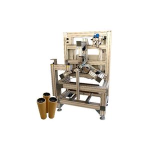 pneumatic stapling machine / for cardboard boxes / three-head / automatic