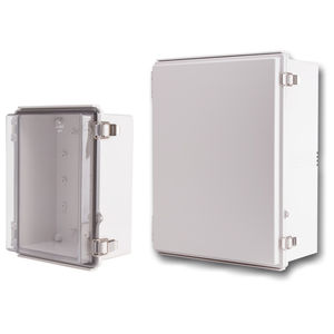 enclosure with hinged cover