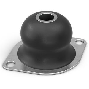 vibration absorber / pneumatic / for machines / rubber