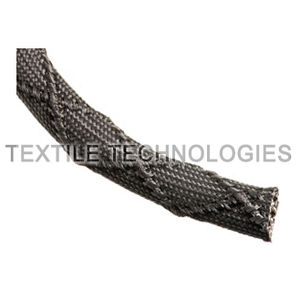 fiberglass sleeve / thermal protection / braided / for cables