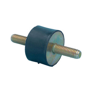 round anti-vibration mount / metal / rubber / for machines