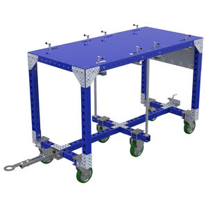 handling cart / metal / shelf / for containers