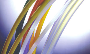 foodstuffs hose / PTFE / chemical-resistant / heat-resistant