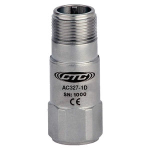 1-axis accelerometer / piezoelectric / wireless / compact