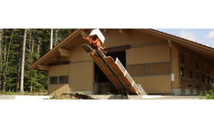chain conveyor / for waste / for transport / reclining