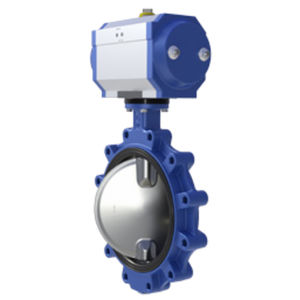 pneumatic valve actuator / rotary / double-acting / spring-return