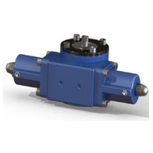 hydraulic valve actuator / rotary / double-acting / single-acting