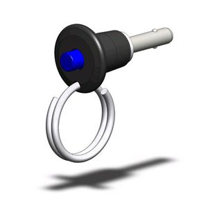 带按钮的快速释放销