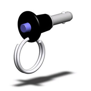 quick-release pin with button