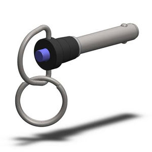 带按钮的快速释放销