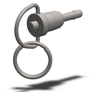 带按钮的快速释放销