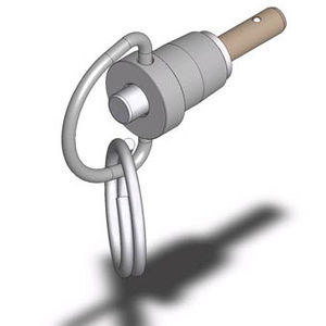 带按钮的快速释放销