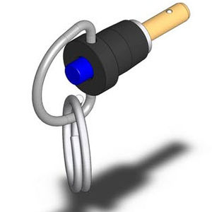 带按钮的快速释放销