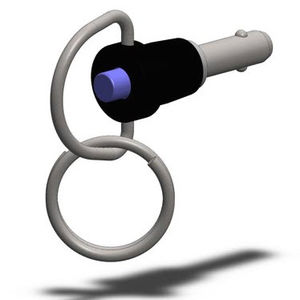 带按钮的快速释放销