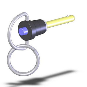 带按钮的快速释放销