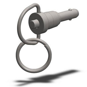 带按钮的快速释放销