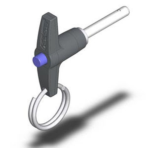 quick-release pin with button