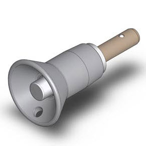 带按钮的快速释放销