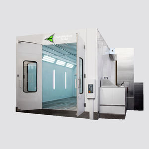 enclosed powder coating booth