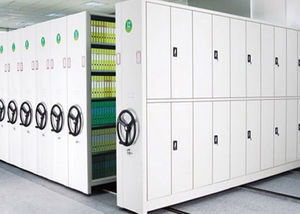 office shelving / for heavy loads / mobile