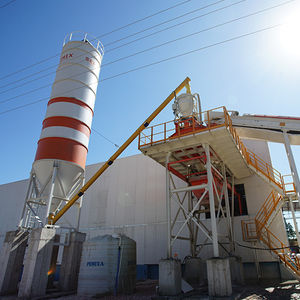 stationary concrete batching plant