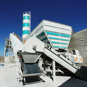 stationary concrete batching plant
