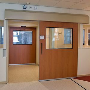 Sliding door system - MEDICARE EI1 - METAFLEX - automatic / fire ...