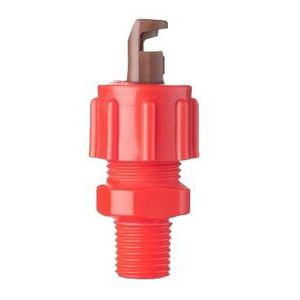 spray nozzle / for liquids / flat spray / polypropylene