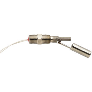 broken finger float level switch / for water / stainless steel / side-mount