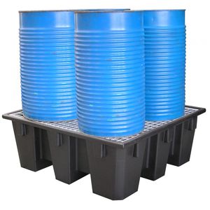 4-drum containment bund