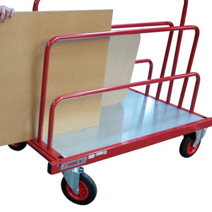 transport cart / panel / for glass / with swivel casters