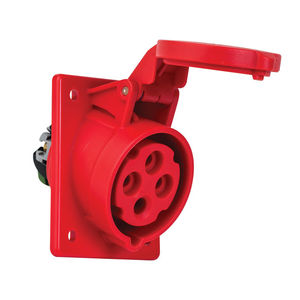 panel-mounted electrical socket