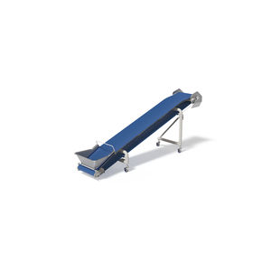 belt conveyor / for the food industry / trough / mobile