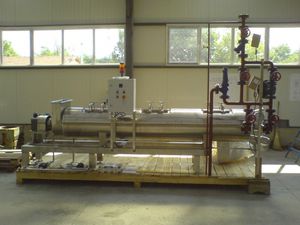 screw heat exchanger unit