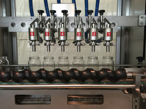 glass container filling machine