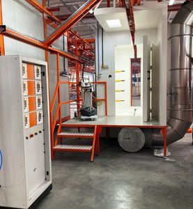 closed circuit powder coating booth