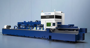 stationary pipe cutting and beveling machine