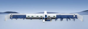 stationary pipe cutting and beveling machine
