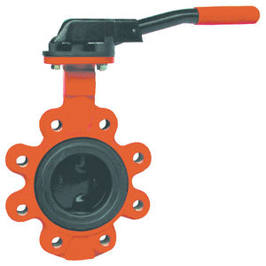 lug type valve / butterfly / manual / stainless steel