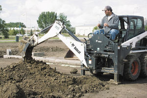 skid steer loader hydraulic backhoe