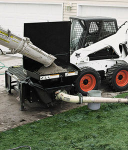 loader concrete pump