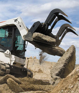 grapple bucket / for skid steer loaders