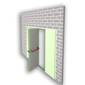 swing doors / metal / industrial / acoustic