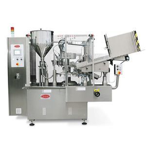 electrically-operated filling and sealing machine